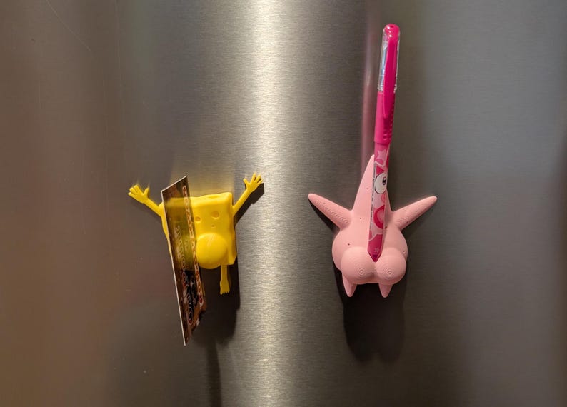 Sea Sponge and friends butt magnets - pen and note holders