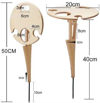 Folding Wine Table