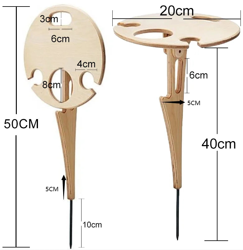 Folding Wine Table