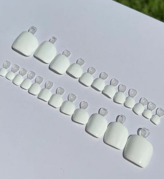24pcs fake nail for toenails