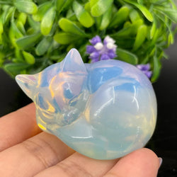 Opalite Sleeping Cat