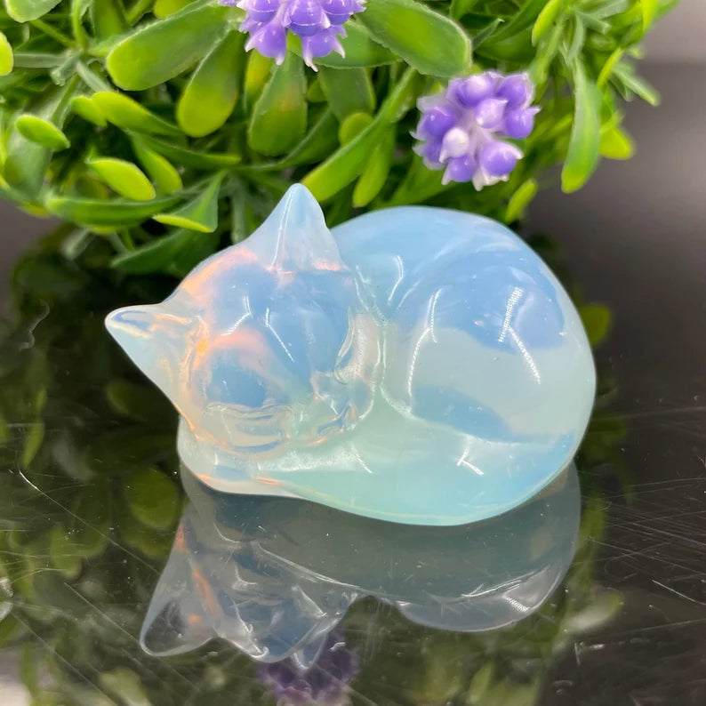 Opalite Sleeping Cat